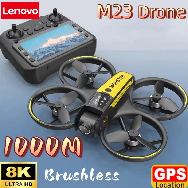 Дрон Lenovo M23 HD 8K с двойно – обзор и цена Drone Gimbal 2 Axis