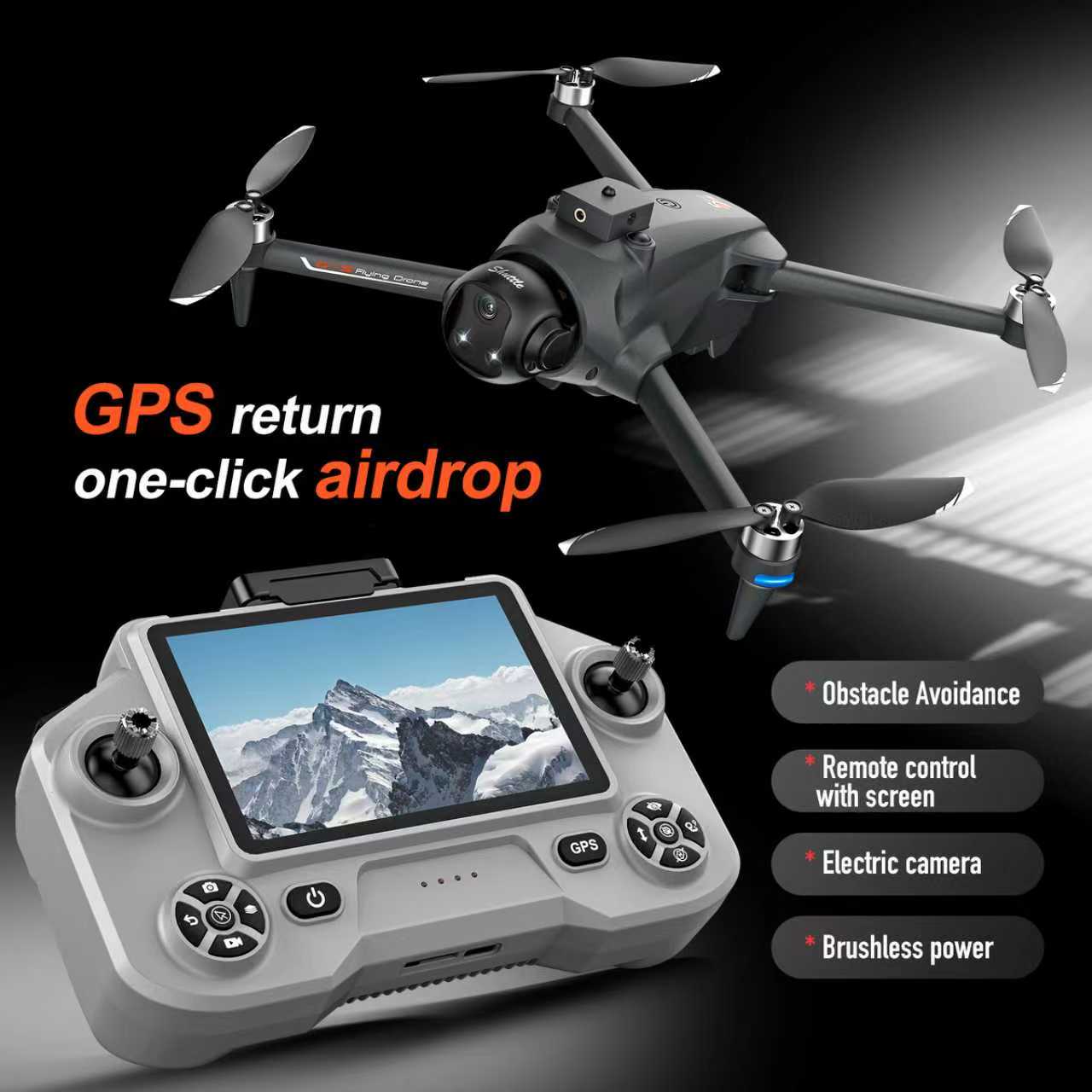 Квадрокоптер YL059 FPV GPS с д – обзор и цена Drone Gimbal 2 Axis